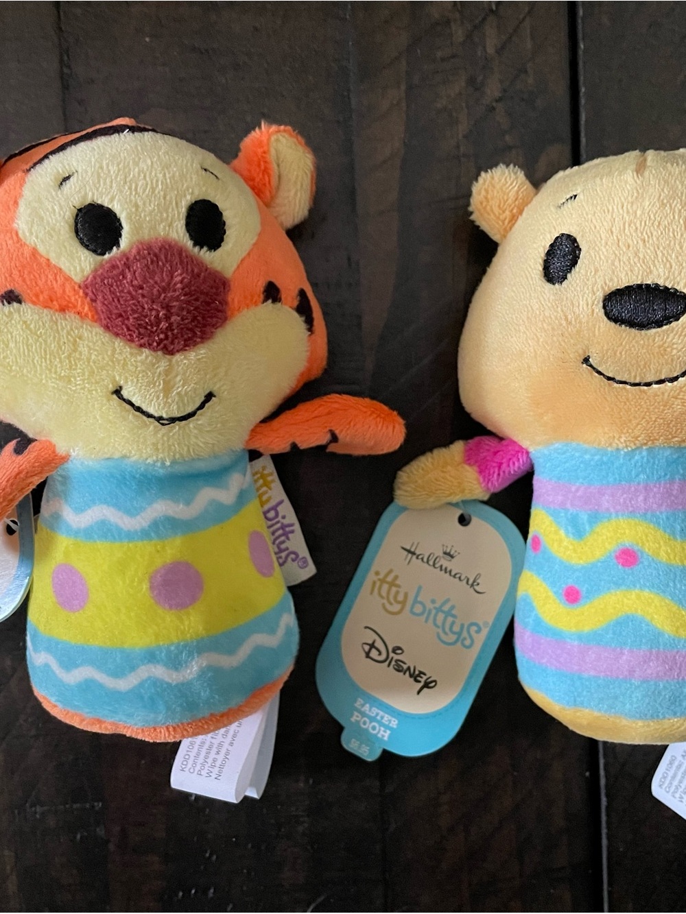 Hallmark Disney itty bittys Tigger & Pooh Plush Pair. NWT
